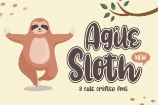 Agile Sloth: A Bold and Cute Display Font for Web Design
