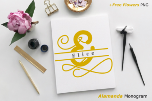 Alamanda Monogram: A Font for Elegant Handmade Creations