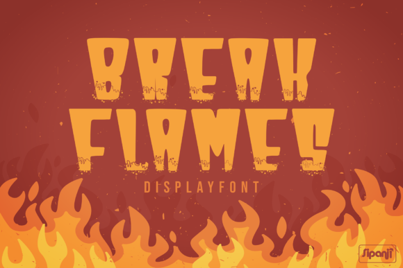 Break Flames: A Bold and Modern Display Font for Makers