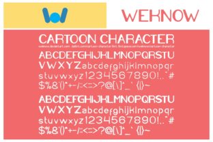 Cartoon Character: A Clean and Casual Display Font