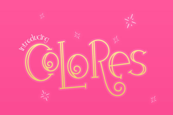 Colores: A Romantic and Whimsical Display Font