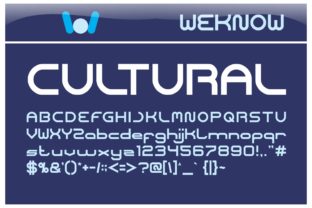 Cultural: A Bold and Contemporary Display Font