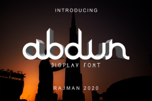Discover Abdun: A Futuristic Display Font for Makers
