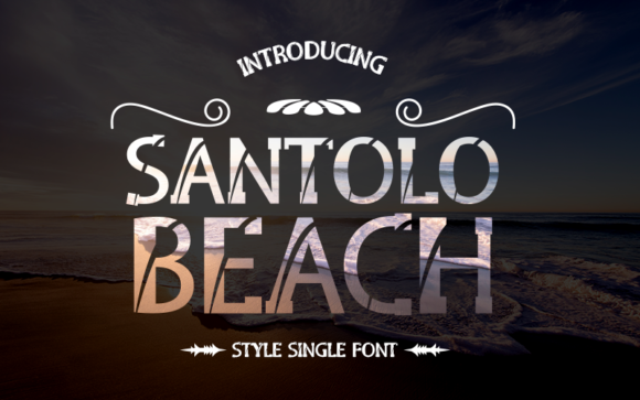 Discover Santolo Beach: A Bold and Elegant Display Font