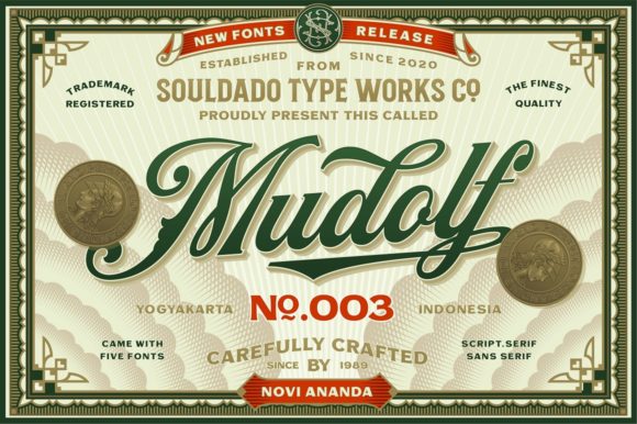 Discovering Mudolf: A Vintage Display Font for Elegant Design