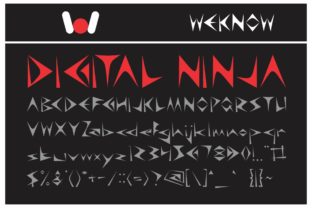 Enhance Your Brand with Digital Ninja: A Fun and Quirky Display Font
