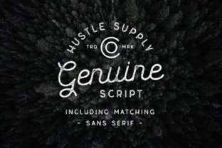 Genuine: A Nostalgic Display Font for Creative Makers