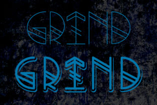 Grind: A Playful Display Typeface for Creative Branding