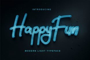 HappyFun: A Charming Display Font for Creative Makers