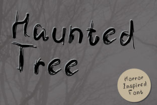 Haunted Tree: A Spine-Chilling Display Font