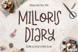 Milloris Diary: A Playful Display Font for Creative Web Design