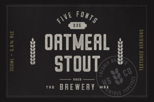 Oatmeal Stout: A Unique Display Font for Creative Makers