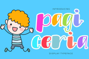 Pagi Ceria: A Playful Display Font for Kid-Themed Campaigns