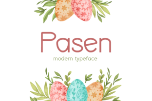 Pasen: A Whimsical Display Font for Elegant Branding