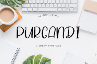 Purgandi: A Playful Display Font for Editorial Design